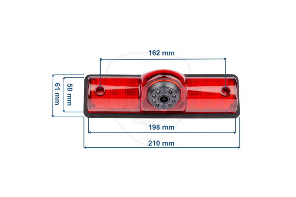 Universelle Rückfahrkamera im Bremslicht