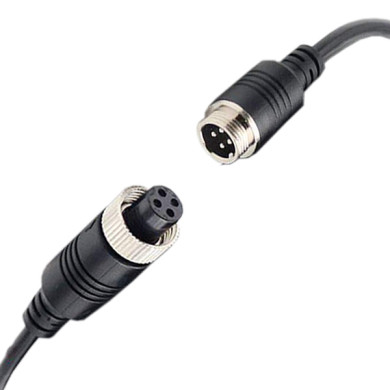 Vierpoliges Kabel geschirmt männlich / weiblich – verschiedene Längen