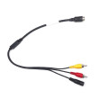 Redukcia 4-PIN samec / 2x RCA samec + napájanie DC samica