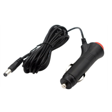 Stromkabel 3 m mit Gleichstromstecker zum Anschluss an einen Zigarettenanzünder im Fahrzeug