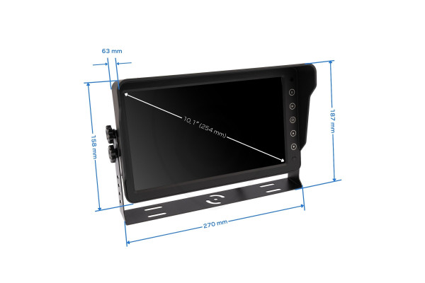 Monitor VESTYS AHD 10,1″ DVR für bis zu 6 Kameras