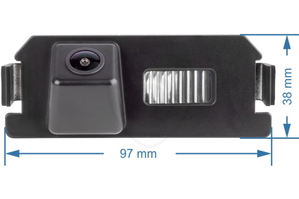 Abmessungen der Rückfahrkamera für Hyundai i10, i20, i30, Veloster, Genesis