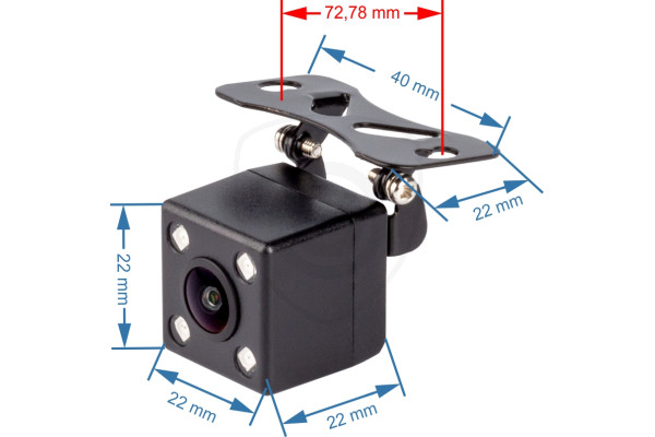 UNI-CUBE Universal-Rückfahrkamera für alle Fahrzeugtypen