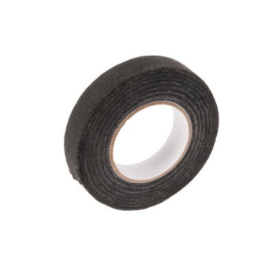 Schwarzes Textilklebeband für Elektrik und Kabel – 15 mm × 10 m