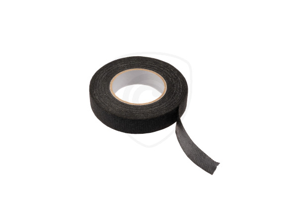 Schwarzes Textilklebeband für Elektrik und Kabel – 15 mm × 10 m
