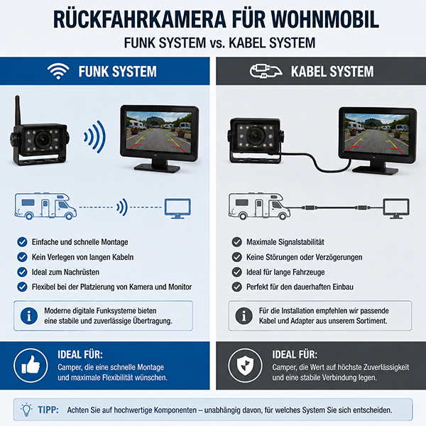 Funk- oder Kabelsystem – welche Lösung ist besser